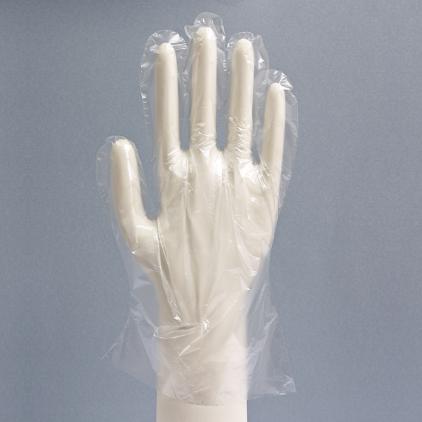 Polyethylene plastic gloves