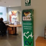 CV protection has installed a defibrillator