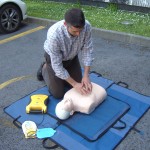 CV protection has installed a defibrillator