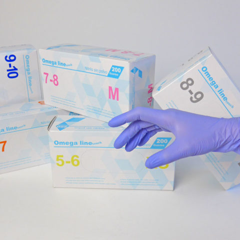 Disponsable nitrile gloves wholesale - Omega Line Touch