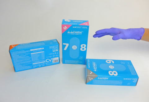 Disponsable violet-blue nitrile gloves wholesale