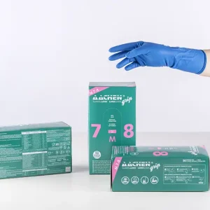 Latex glove for high-risk practices  -  AACHENGRIP
