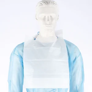 Disposable bib with ties