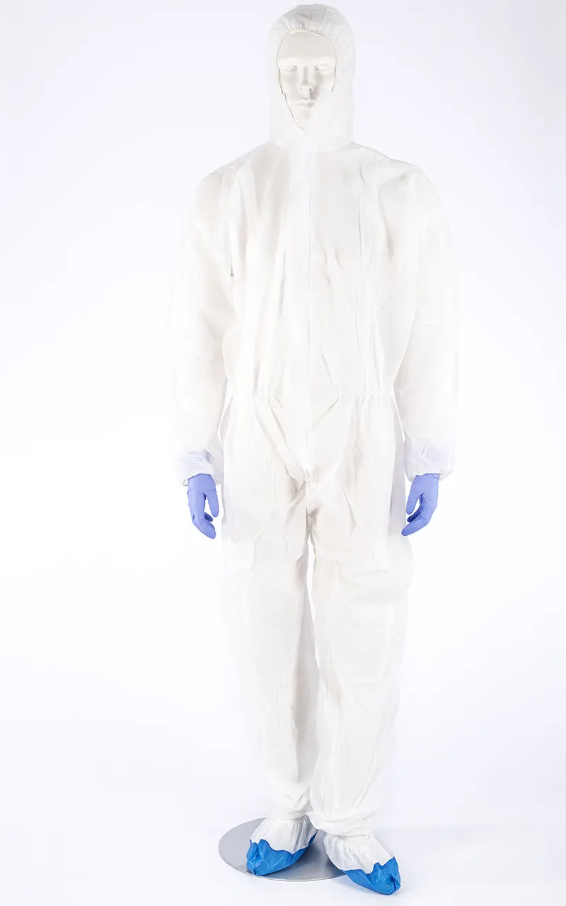 Plasticized hygienic coverall