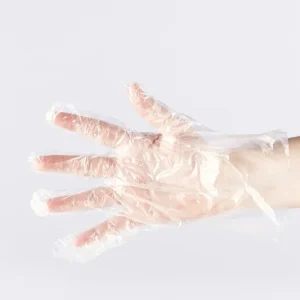 Guante de PE transparente