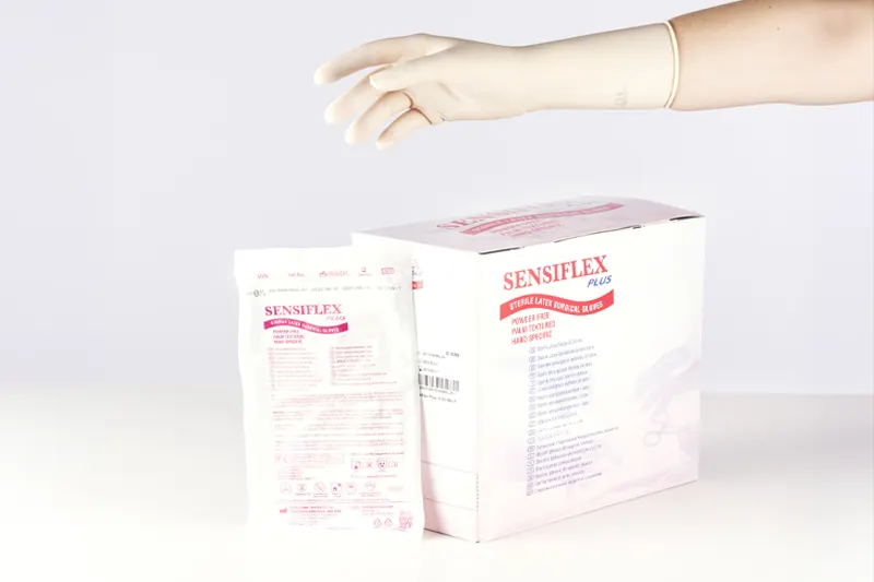 Powder-free latex surgical gloves - SENSIFLEX PLUS
