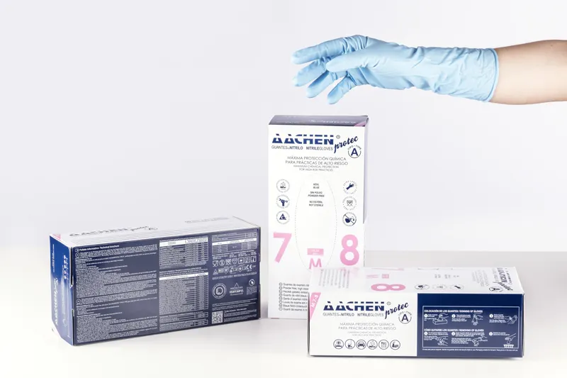 Extra-thick nitrile glove for high-risk practices - AACHENPROTEC A