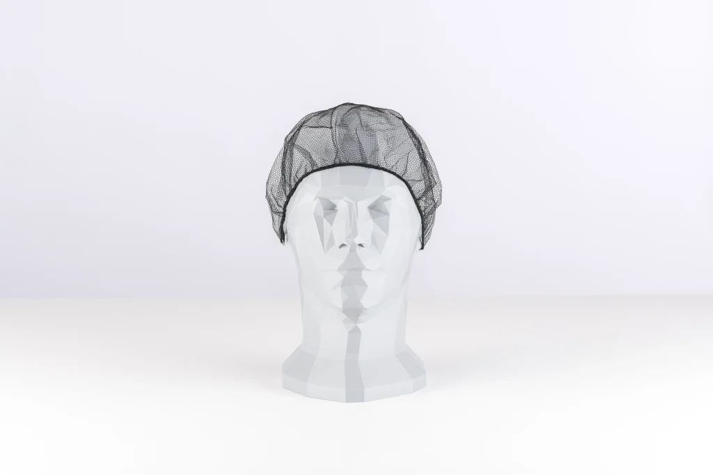 Black polyester hairnet