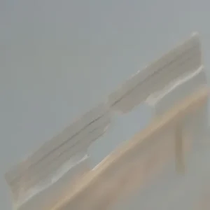 Clear zip-lock bag with Euro hole